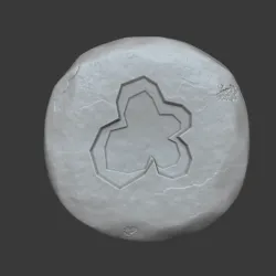 Smoke Rune - Runescape - STL Keychain