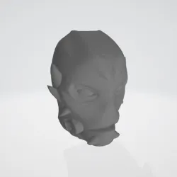 Spiky Alien Head
