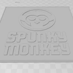 SPUNKY MONKEY CONSUMABLES 3D POSTER FROM CYBERPUNK 2077 GAME