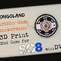 SQ8 3D print Action Cam MOD Case @ songoland