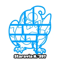 Staravia Cookie Cutter Pokemon Anime Chibi