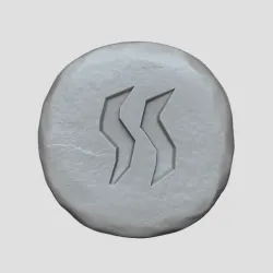 Steam Rune - Runescape - STL Keychain