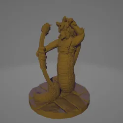 Support-Free Gorgon Archer Pulling Bow