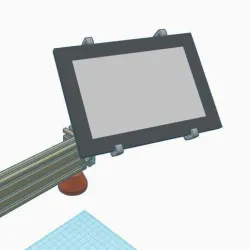 Tablet 8"-10" orientable support for CNC or printers