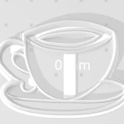 Teacup and saucer Cookie cutter