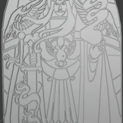 The Emperor of Mankind Stained Glass motif