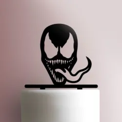 Venom cake topper face