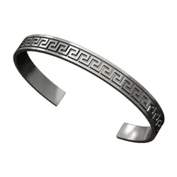 Versace greek key pattern cuff bracelet 3D print model