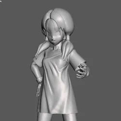 Videl (long hair)-Dragon Ball 3D Model