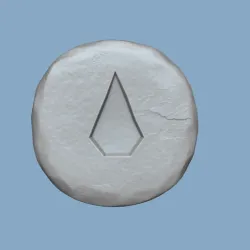 Water Rune - Runescape - STL Keychain