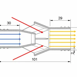 Water Suction Jet Pump Ejector vacuum for 1 - 1 1/4 inch 25,4-31,7mm hose inner diameter