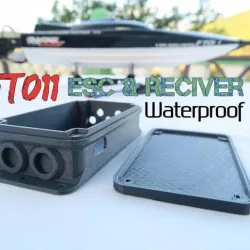 Waterproof Box for ESC & Reciver - For FT011 Racing Boat Model {Salt water improvement}