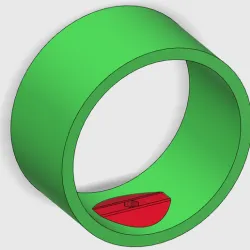 1515 Conformal Rail Button Backplate Mount