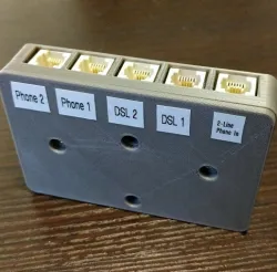 2-line DSL and phone splitter