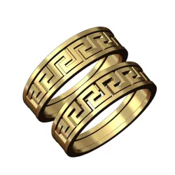2 Wide greek key band 3D print model