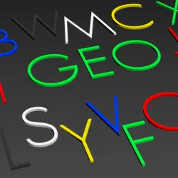 3D font "Geo" | 3D font