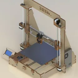 3D printer for printing and laser cutting