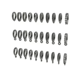 A Package of 30 BAILS Gold Silver 3D print model 10x3