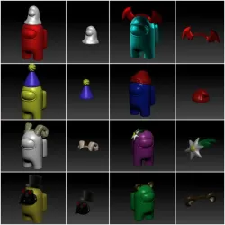 Among Us HATS - PACK 1