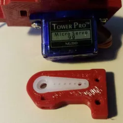 Auto bed leveling Z probe arm for the TowerPro SG90 9G Servo 22mm Arm