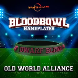BLOODBOWL 2020 NAMEPLATES OLD WORLD ALLIANCE (includes starplayers)