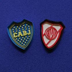 Boca and River Coat Of Arms Cookie Cutter