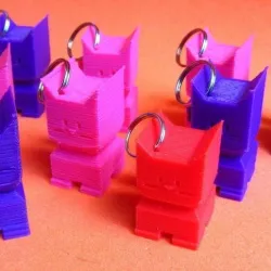 CaliCat Keychain