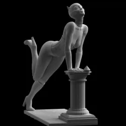 Catwoman Diamond Thief Sculpture Art Figure Batman Download 3D print model STL files statue digital pattern 3D printing