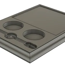 Dab Station w/ 2x 45mm dab container, dab mat tray and dab tool holder