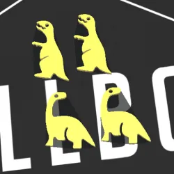 Dinosaur earrings