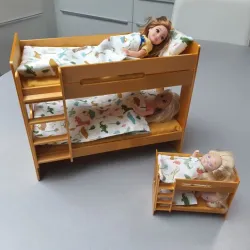 Double doll's bed