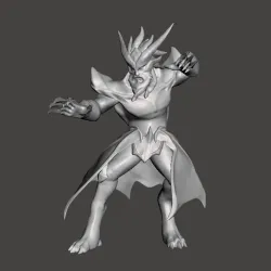Dragon Oracle Udyr (Tiger form) 3D Model