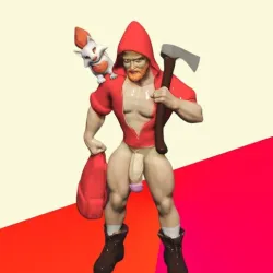 fierce little hood. red hood man . Toy Models number 074
