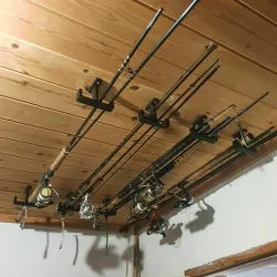 Fishing Pole Ceiling Rack