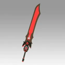 Genshin Impact Beidou Sword Cosplay Weapon Prop