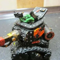Grot tank - turret upgrade - opening hatches