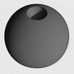 Half Sphere End Cap Ramp Dia 40mm