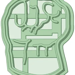 Hand Hulk 35mm cookie cutter