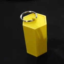 Hexagon Storage Keyring