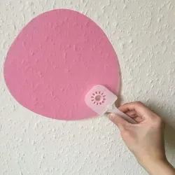 Japanese Hand Fan Clip Assemble Handle (Great demo gift!)
