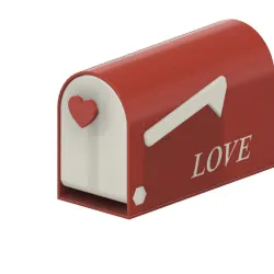 mailbox love heart