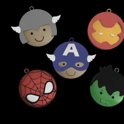 Marvel Superheroes Keychain Pack