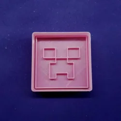 Minecraft Cookie Cutter Creeper Cookies