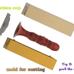 mold form box for casting dildo dick penis v17aa silicon for_casting 3d print cnc