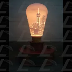 New York lithophane bulb (Bulb only)