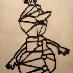 Olaf geometric snow queen frozen