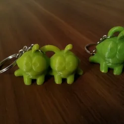 Om Nom keychain