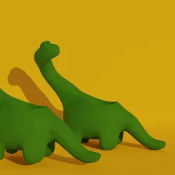 Pack of pots with long neck shape