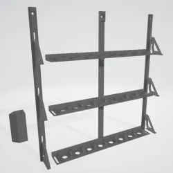 Paint rack for miniature paints