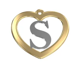 Pendant letter S